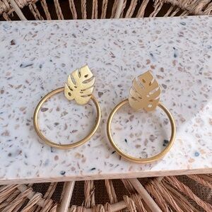 Madewell Palmleaf Hoop Earrings